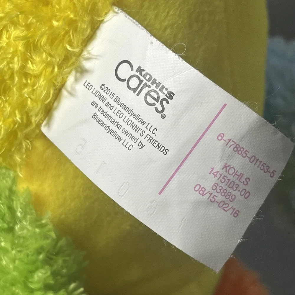 Colorful Chameleon Plush 12